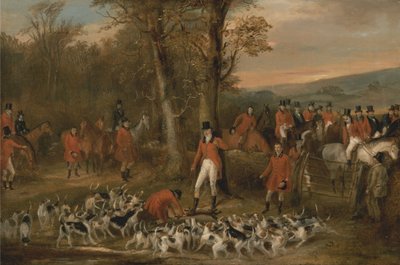The Berkeley Hunt, 1842 - The Death by Francis Calcraft Turner